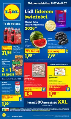 Lidl - gazetka promocyjna Oferta od poniedziałku od poniedziałku 06.07 do środy 08.07
