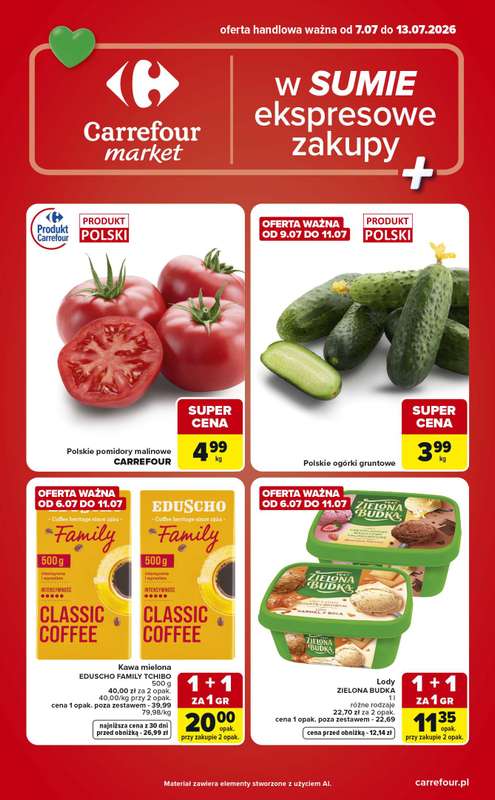 Carrefour Market - gazetka promocyjna Gazetka Ekspresowe zakupy od wtorku 07.07 do poniedziałku 13.07