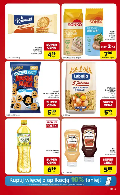 Carrefour Market - gazetka promocyjna Gazetka Ekspresowe zakupy od wtorku 07.07 do poniedziałku 13.07 - strona 3