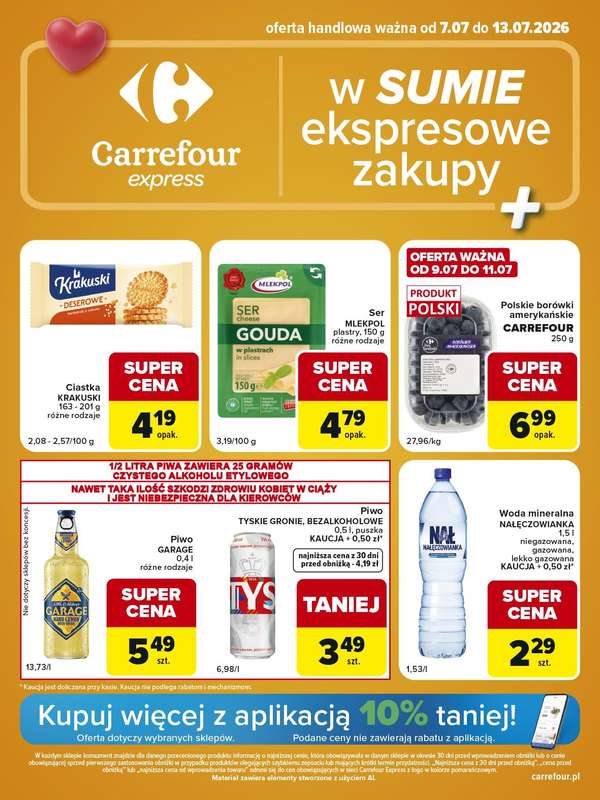 Carrefour Express - gazetka promocyjna Gazetka Express od wtorku 07.07 do poniedziałku 13.07