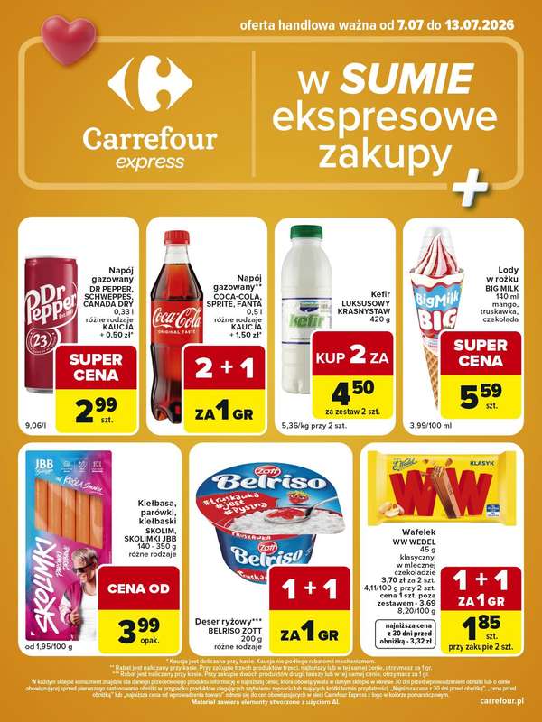 Carrefour Express - gazetka promocyjna Gazetka Express od wtorku 07.07 do poniedziałku 13.07 - strona 2