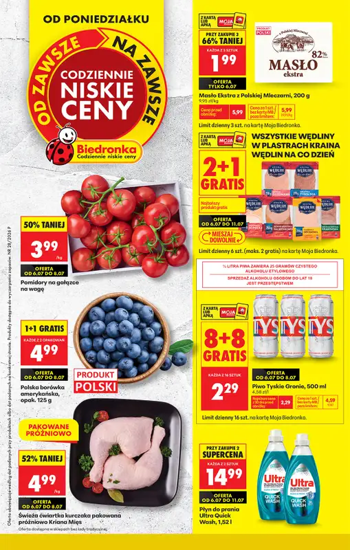 Biedronka - gazetka promocyjna Od poniedziałku  
