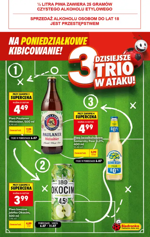 Biedronka - gazetka promocyjna Poniedziałkowe kibicowanie   - strona 3