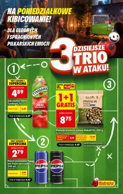 Biedronka - gazetka promocyjna Poniedziałkowe kibicowanie od poniedziałku 06.07 do poniedziałku 06.07
