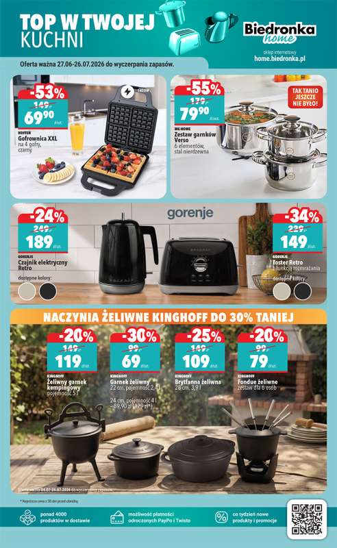 Biedronka - gazetka promocyjna Hity i inspiracje, od 04.07 od soboty 04.07 do środy 22.07 - strona 49