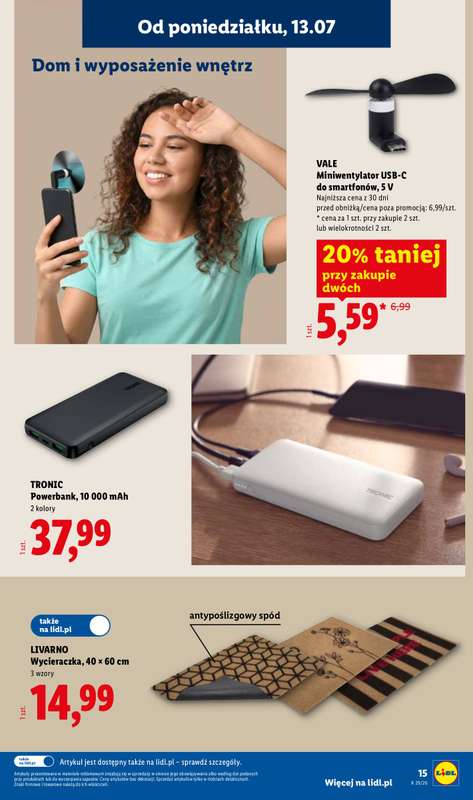 Lidl - gazetka promocyjna Katalog od poniedziałku 13.07 do soboty 18.07 - strona 15