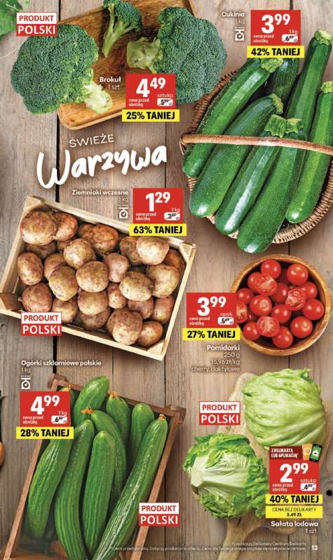 Delikatesy Centrum - gazetka promocyjna Gazetka  do środy 15.07 - strona 13