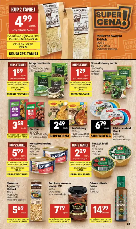 Delikatesy Centrum - gazetka promocyjna Gazetka  do środy 15.07 - strona 23
