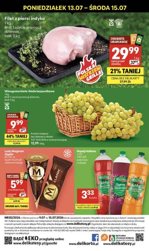 Delikatesy Centrum - gazetka promocyjna Gazetka  do środy 15.07 - strona 40