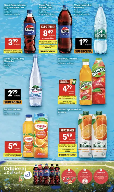 Delikatesy Centrum - gazetka promocyjna Gazetka  do środy 15.07 - strona 30