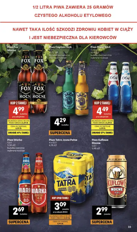 Delikatesy Centrum - gazetka promocyjna Gazetka  do środy 15.07 - strona 33