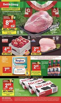 Delikatesy Centrum - gazetka promocyjna Gazetka  do środy 15.07