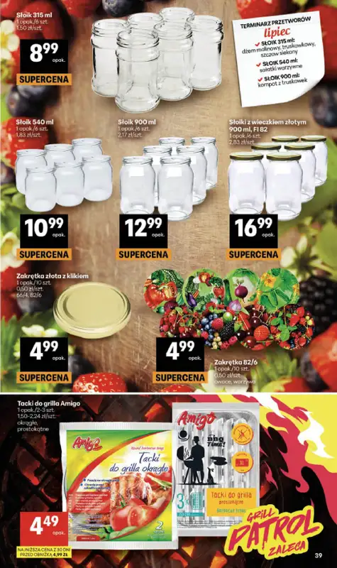 Delikatesy Centrum - gazetka promocyjna Gazetka  do środy 15.07 - strona 39
