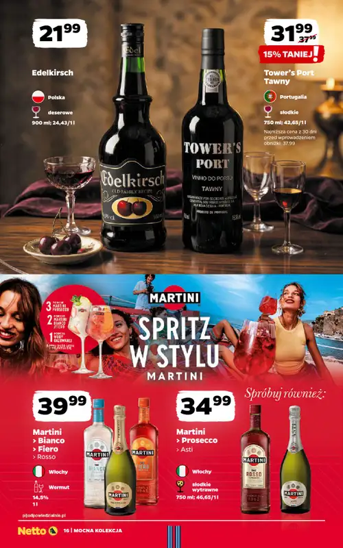 Netto - gazetka promocyjna Mocna Kolekcja - Wina  do soboty 18.07 - strona 16