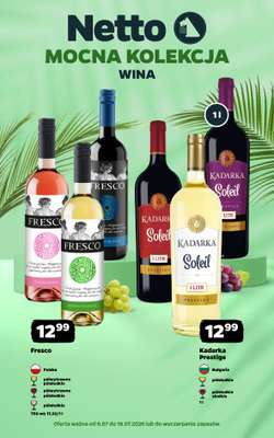 Netto - gazetka promocyjna Mocna Kolekcja - Wina  do soboty 18.07