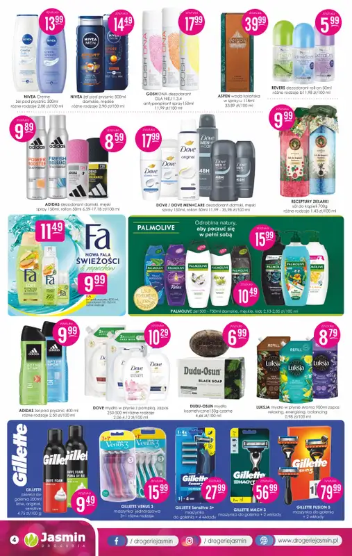 Drogerie Jasmin - gazetka promocyjna Gazetka od poniedziałku 06.07 do piątku 31.07 - strona 4