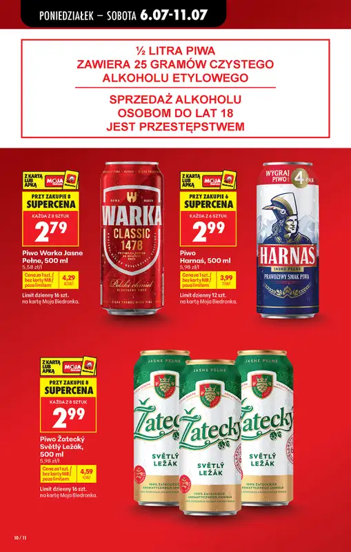 Biedronka - gazetka promocyjna Od poniedziałku od poniedziałku 06.07 do soboty 11.07 - strona 12