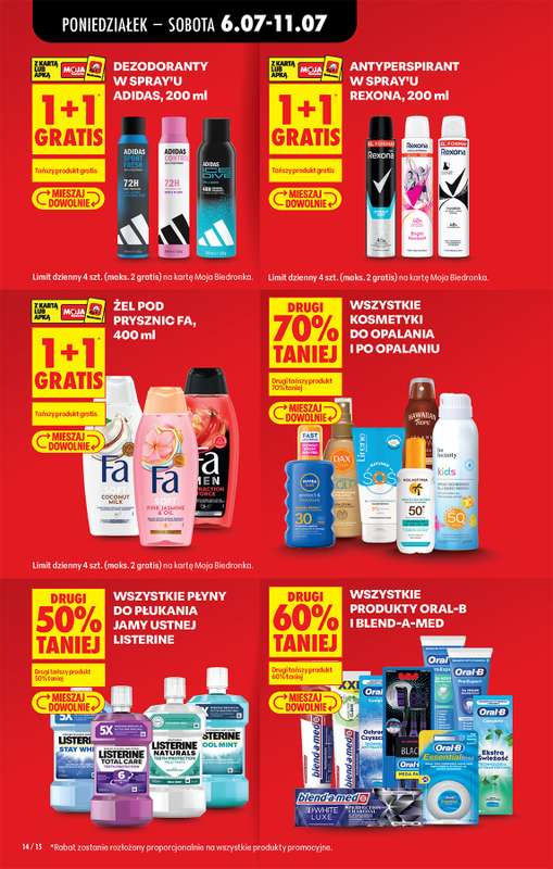 Biedronka - gazetka promocyjna Od poniedziałku od poniedziałku 06.07 do soboty 11.07 - strona 16