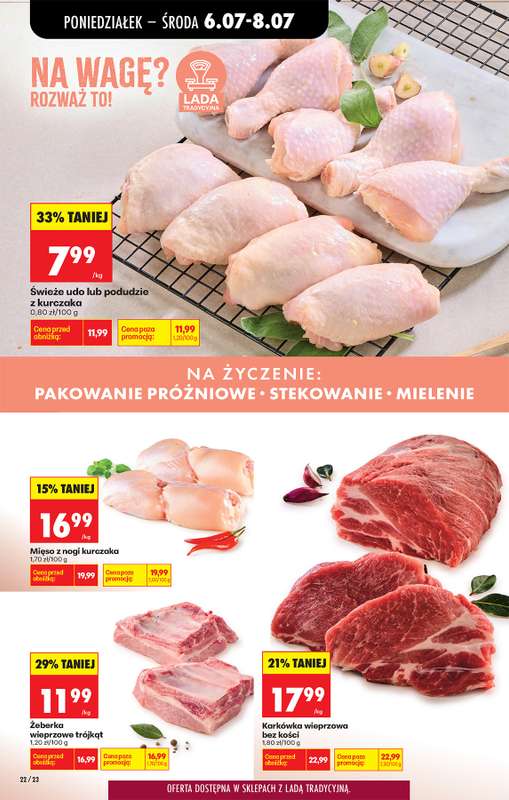 Biedronka - gazetka promocyjna Od poniedziałku, Z ladą tradycyjną od poniedziałku 06.07 do soboty 11.07 - strona 30