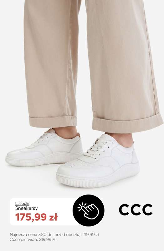 CCC - gazetka promocyjna SALE - białe sneakersy damskie od poniedziałku 06.07  - strona 10