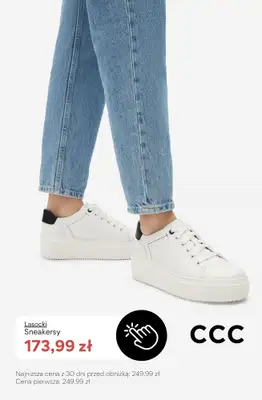 CCC - gazetka promocyjna SALE - białe sneakersy damskie od poniedziałku 06.07  - strona 7