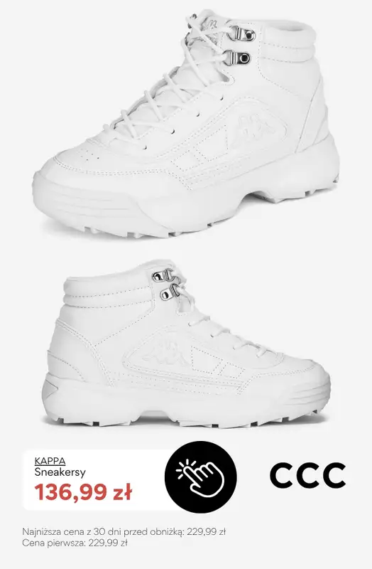 CCC - gazetka promocyjna SALE - białe sneakersy damskie od poniedziałku 06.07  - strona 3