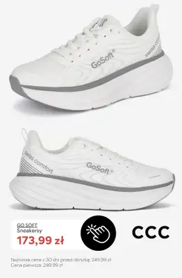 CCC - gazetka promocyjna SALE - białe sneakersy damskie od poniedziałku 06.07  - strona 9