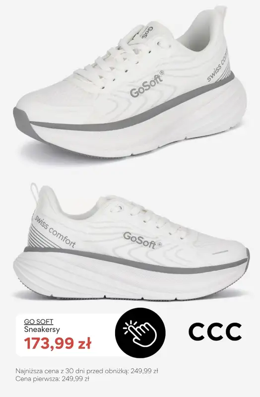 CCC - gazetka promocyjna SALE - białe sneakersy damskie od poniedziałku 06.07  - strona 9