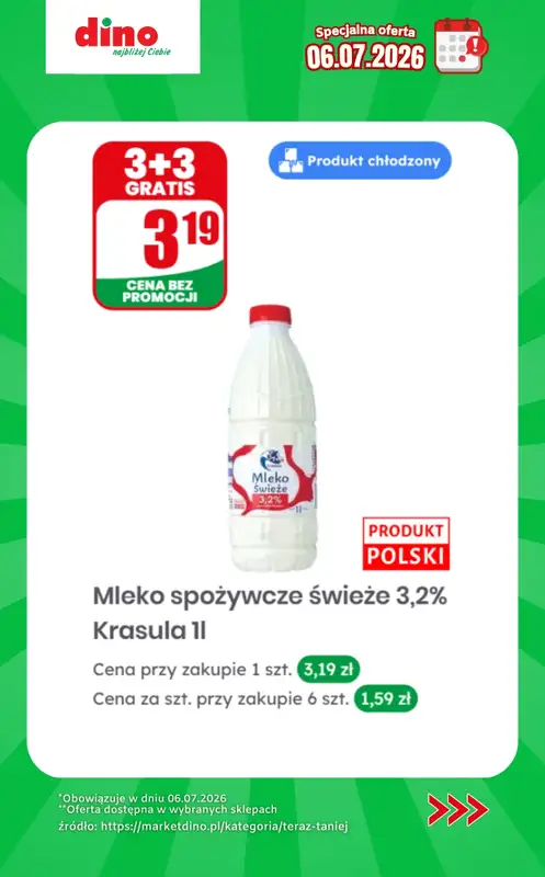 Dino - gazetka promocyjna Specjalna oferta na 06.07.2026 - promocje spoza gazetki od poniedziałku 06.07 do poniedziałku 06.07 - strona 3