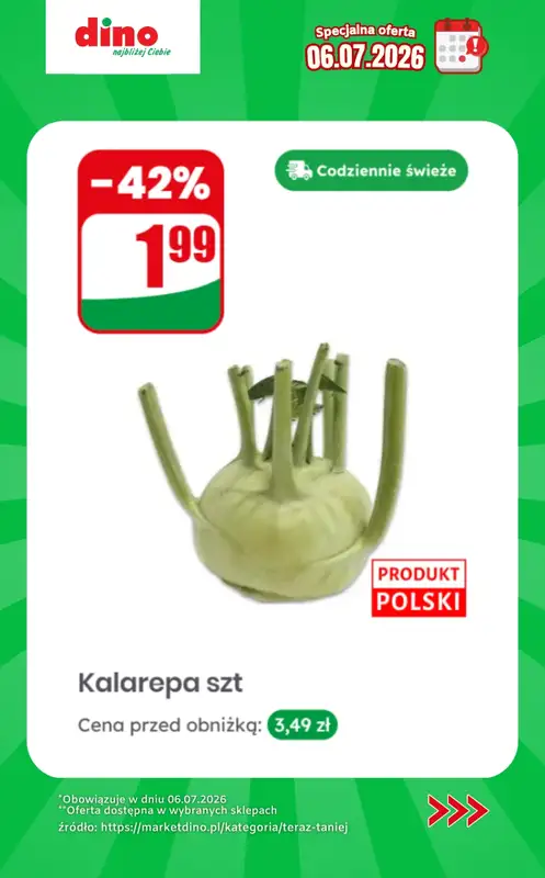Dino - gazetka promocyjna Specjalna oferta na 06.07.2026 - promocje spoza gazetki od poniedziałku 06.07 do poniedziałku 06.07 - strona 10