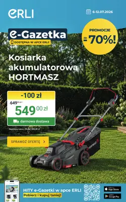 ERLI - gazetka promocyjna HITy tygodnia – taniej z Erli! od poniedziałku 06.07 do niedzieli 12.07