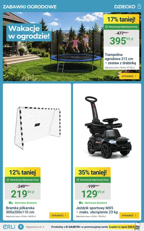 ERLI - gazetka promocyjna HITy tygodnia – taniej z Erli! od poniedziałku 06.07 do niedzieli 12.07 - strona 5