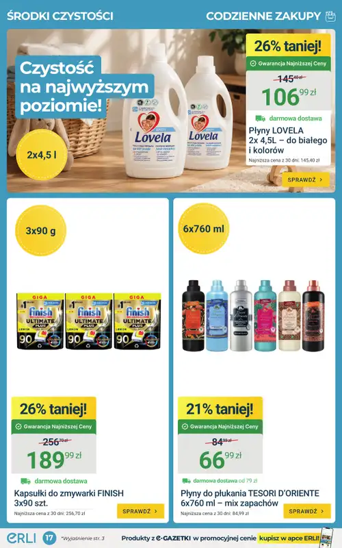 ERLI - gazetka promocyjna HITy tygodnia – taniej z Erli! od poniedziałku 06.07 do niedzieli 12.07 - strona 17