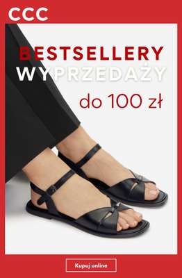 CCC - gazetka promocyjna BESTSELLERY  WYPRZEDAŻY do 100 zł - dla niej od poniedziałku 06.07 