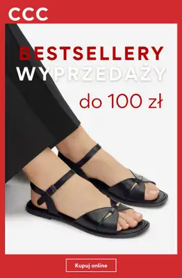CCC - gazetka promocyjna BESTSELLERY  WYPRZEDAŻY do 100 zł - dla niej od poniedziałku 06.07 