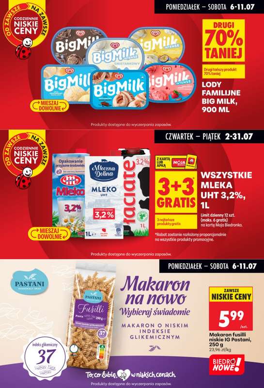 Biedronka - gazetka promocyjna Biedronkowe oszczędności od poniedziałku od poniedziałku 06.07 do środy 08.07 - strona 3