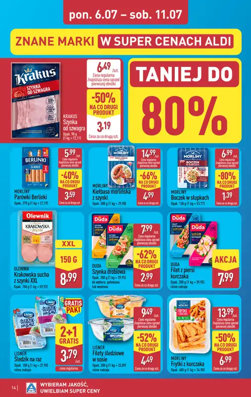 Aldi - gazetka promocyjna Pełny katalog! od poniedziałku 06.07 do soboty 11.07 - strona 14
