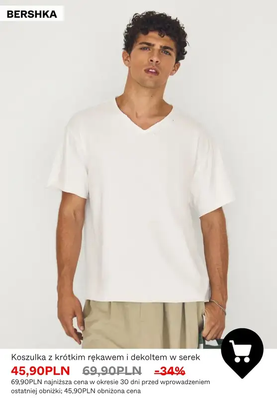 Bershka - gazetka promocyjna SALE - koszulki męskie od poniedziałku 06.07  - strona 4