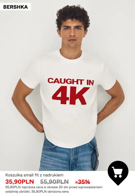 Bershka - gazetka promocyjna SALE - koszulki męskie od poniedziałku 06.07  - strona 5