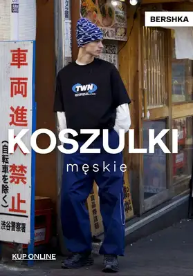 Bershka - gazetka promocyjna SALE - koszulki męskie od poniedziałku 06.07 