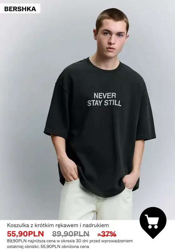 Bershka - gazetka promocyjna SALE - koszulki męskie od poniedziałku 06.07  - strona 10