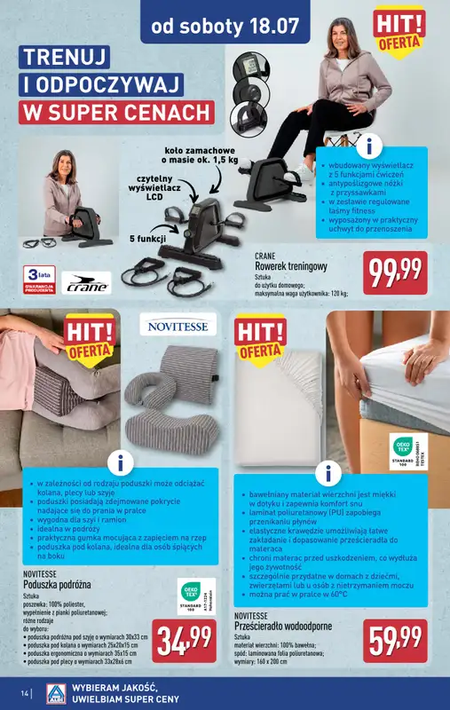 Aldi - gazetka promocyjna Aldi ma to coś! od środy 15.07 do soboty 18.07 - strona 14