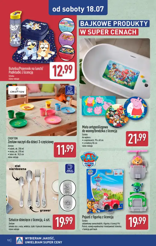 Aldi - gazetka promocyjna Aldi ma to coś! od środy 15.07 do soboty 18.07 - strona 12