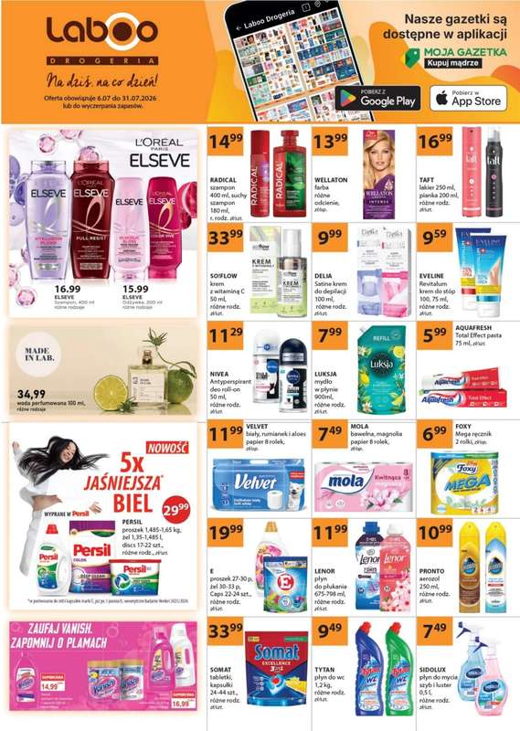 Drogerie Laboo - gazetka promocyjna Gazetka od poniedziałku 06.07 do piątku 31.07
