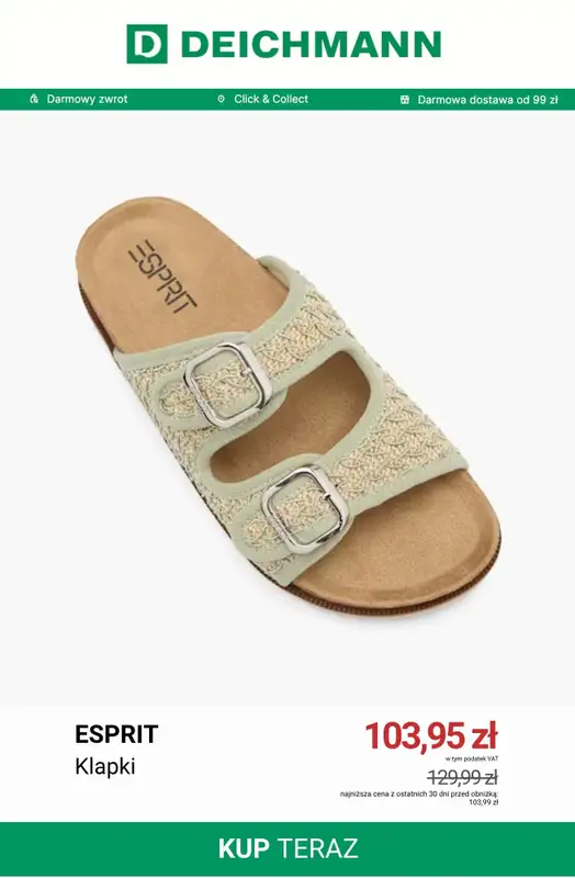 Deichmann - gazetka promocyjna Buty damskie Esprit od poniedziałku 06.07  - strona 14