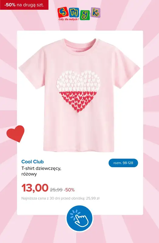 Smyk - gazetka promocyjna Ubrania i bielizna: -50% na drugi tańszy produkt od poniedziałku 06.07 do wtorku 07.07 - strona 7