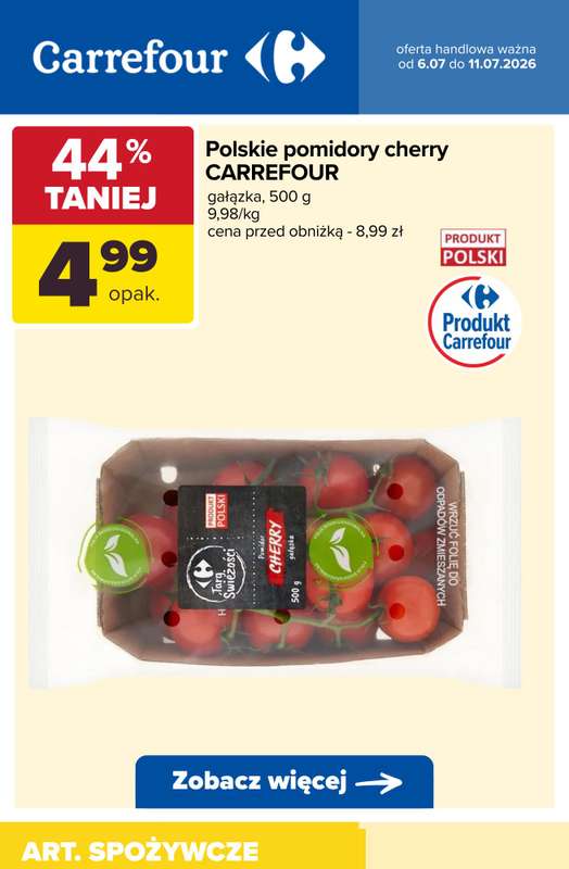 Carrefour - gazetka promocyjna Do -56% taniej na pojedyncze sztuki i produkty na wagę od wtorku 07.07 do soboty 11.07 - strona 6