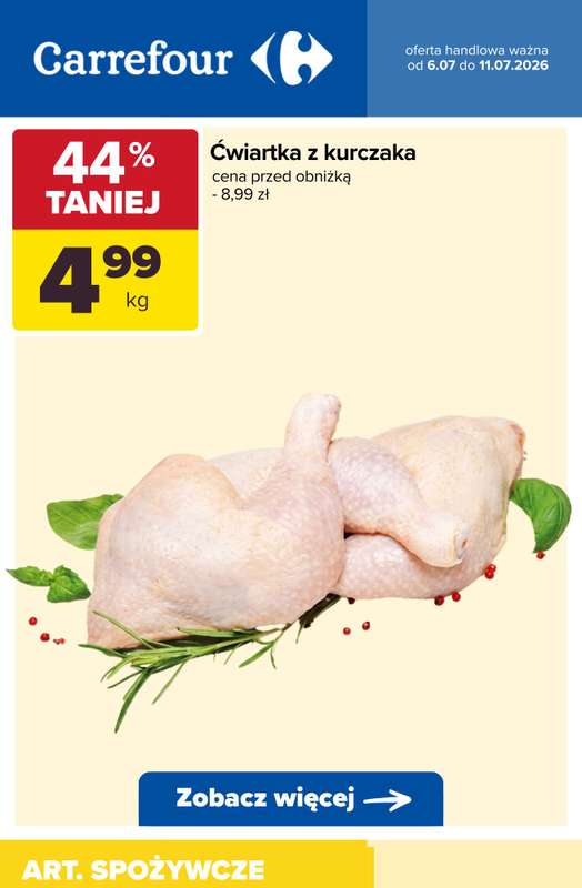 Carrefour - gazetka promocyjna Do -56% taniej na pojedyncze sztuki i produkty na wagę od wtorku 07.07 do soboty 11.07 - strona 5