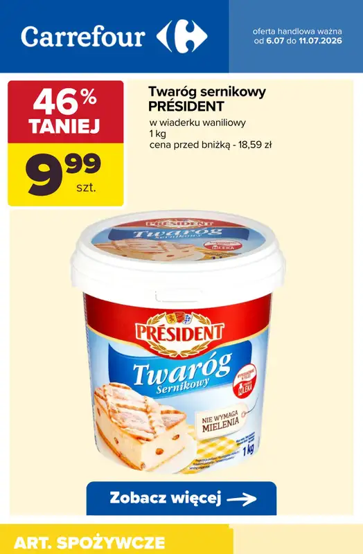 Carrefour - gazetka promocyjna Do -56% taniej na pojedyncze sztuki i produkty na wagę od wtorku 07.07 do soboty 11.07 - strona 4