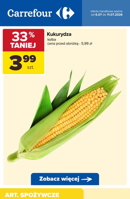 Carrefour - gazetka promocyjna Do -56% taniej na pojedyncze sztuki i produkty na wagę od wtorku 07.07 do soboty 11.07 - strona 7